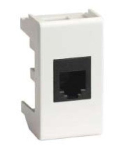 Розетка RJ-45 Viva 1 модуль белая (45038): Розетка компьютерная с одним разъёмом в Казани