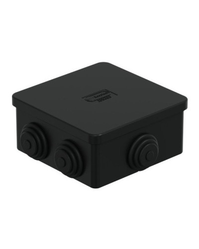 Коробка JBS080 85х85х50, 6 вых., IP44, чёрная (44066BL-1). Коробка монтажная. Экопласт в Казани