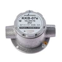 ККВ-07е-Ех-А-Р1-П-БК1, КВМ15+КВМ15. Коробка коммутационная взрывозащищенная проходная. Эридан