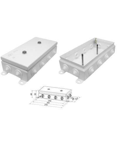 КМ IP55-1224. Коробка монтажная электротехническая. Гефест в Казани