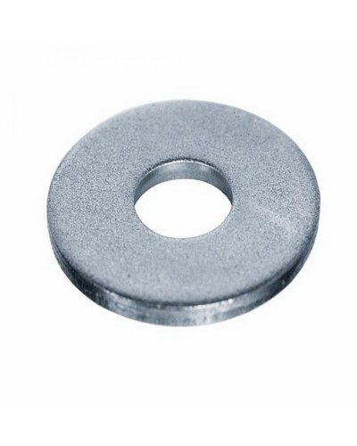 Шайба с широкими полями (кузовная) оцинкованная M10 (DIN 9021) (100 шт) (PR08.2379). Шайба с широкими полями. Промрукав в Казани