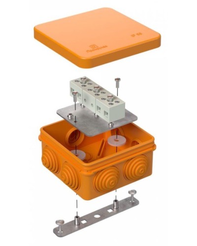 Коробка огнестойкая 80х80х40 (40-0210-FR1.5-6). Коробка огнестойкая для открытой установки. Промрукав в Казани