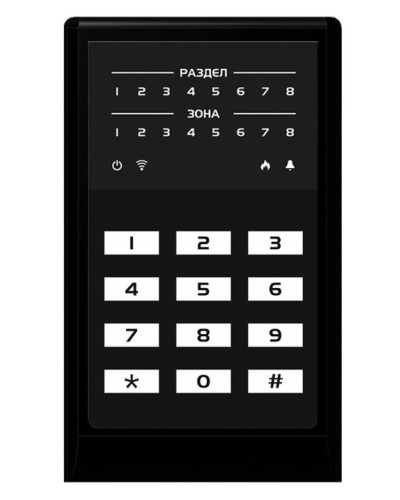 МИРАЖ-КД-04 (black). Кнопочная кодовая панель. Стелс НПП в Казани